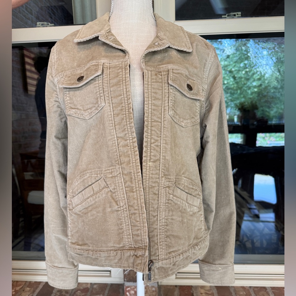 Eddie Bauer Beige Corduroy Jacket